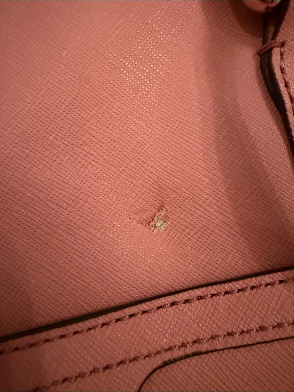 Henri Bendel New York Large Blush Pink Saffiano Laptop Tote Bag